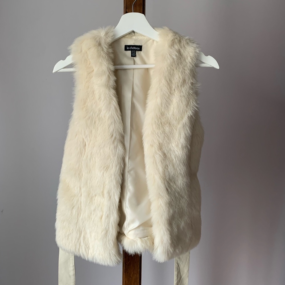 LE CHATEAU | Faux Fur Vest | Sz XS